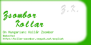 zsombor kollar business card